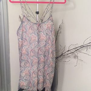 Patterned Font Crossed Dress